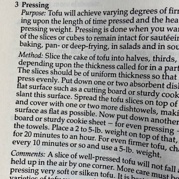 TOFU COOKBOOK  1981  Nutritious Low Calorie Vegan Recipes Appetizers to Dessert - Picture 10 of 16